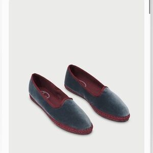 ✨ Flabelus Daria Velvet Loafer Flats – Size 41 (EU) – NWT- Handmade